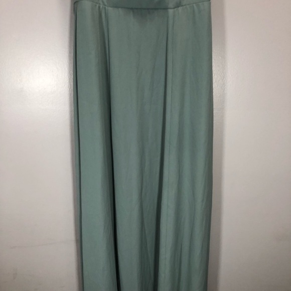 Show Me Your MuMu Women’s Deep Sage Chiffon Lauren Tie Maxi Dress - Picture 5 of 16